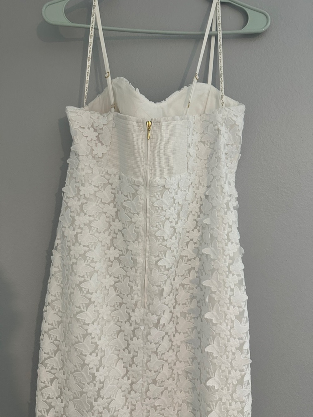 Lilly Pulitzer White Gillian Lace Maxi Dress Butterfly Size 8 - Picture 8 of 15